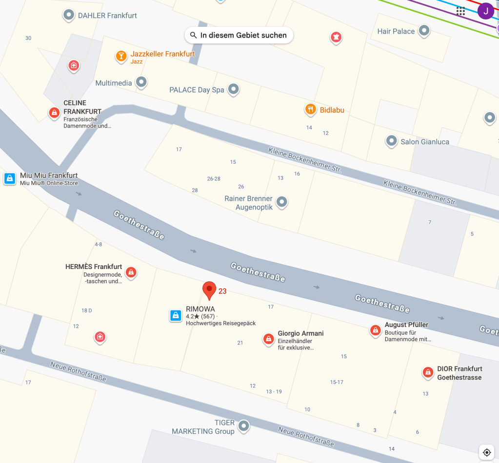 Augenarzt in der Goethestraße 23, 4.&nbsp;Stock